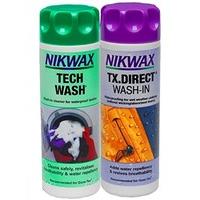 Nikwax Tech Wash & Tx Direct Wash in Twin Pack 300MLS