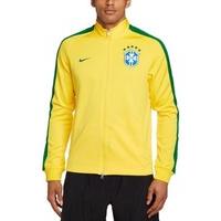 Nike Men\'s Brasil CBF N98 Authentic Track Jacket - Varsity Maize/Pine Green, X-Large