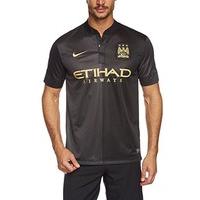 Nike Men\'s Manchester City FC Away Replica Short Sleeve Jersey - Black/Jersey Gold, Large