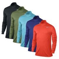 nike golf dri fit knit 12 zip tops