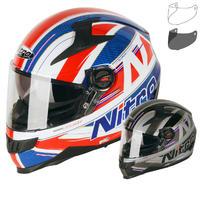 Nitro N2200 Sterling DVS Motorcycle Helmet & Visor