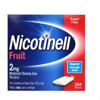 nicotinell fruit 2mg gum 204 regular strength