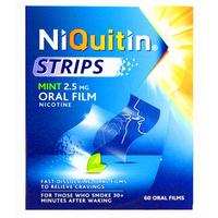 NiQuitin Strips Mint 2.5mg Oral Film Nicotine 60