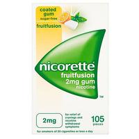 Nicorette Fruitfusion 2mg Gum Nicotine 105 Pieces