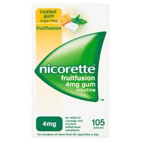 nicorette fruitfusion 4mg gum 105