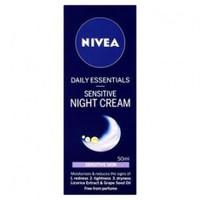nivea daily essentials moisturising night cream for dry and sensitive  ...