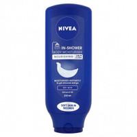 nivea in shower body moisturiser for dry skin pack of 250ml