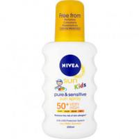 Nivea Sun Kids Pure and Sensitive Spray spf 50+ Very High - Pack of 200ml