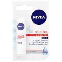 nivea lip balm soothe and protect pack of 48g tube