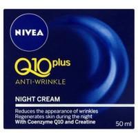 nivea q10 plus anti wrinkle night cream pack of 50ml