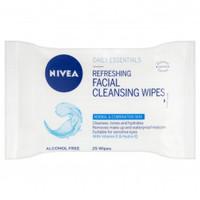 Nivea Daily Essentials 3 in 1 Gentle Cleansing Wipes for Normal and Combination Skin - Pack of 25 Wipes