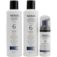 Nioxin System 6 3 Part System Kit for Noticeably Thinning Medium to Coarse Hair Chemically Treated