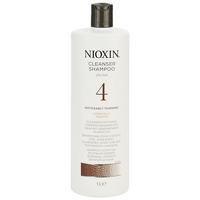 Nioxin System 4 Cleanser Shampoo for Noticeably Thinning Fine Hair Chemically Treated 1000ml