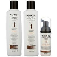 Nioxin System 4 3 Part System Kit for Noticeably Thinning Fine Hair Chemically Treated