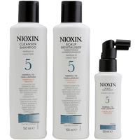 Nioxin System 5 3 Part System Kit for Normal to Thin Looking Medium to Coarse Hair Chemically Treated