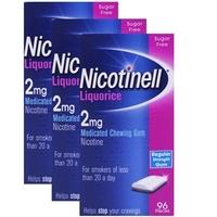 Nicotinell Liquorice 2mg Chewing Gum Triple Pack