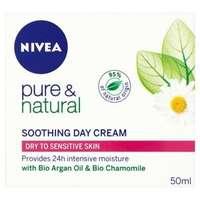 nivea pure natural moisturising cream drysensitive
