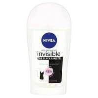 nivea invisible black white clear deodorant stick 40ml