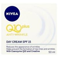 nivea q10 plus anti wrinkle day cream spf 15 50ml