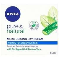 nivea pure natural moisturising cream normalcombination