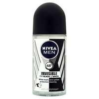 nivea for men deo invisible black white roll on 50ml