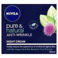 nivea pure natural anti wrinkle night cream