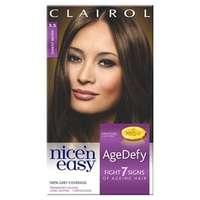Nice\'n Easy Age Defy Permanent Hair Dye Darkest Brown 3.5, Brunette