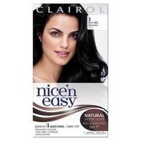 nicen easy permanent hair dye 2 natural black former 122 black