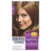 nicen easy age defy permanent hair dye light brown 6 brunette