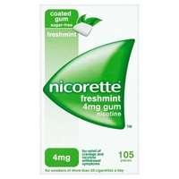 nicorette fresh mint gum 4mg 105s