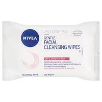 Nivea Daily Essentials Gentle Facial Cleansing Wipes 20pk