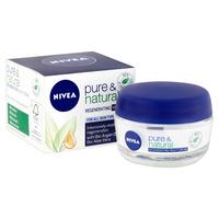 nivea pure and natural regenerating night cream for alll skin types 50 ...
