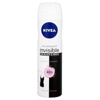 nivea anti perspirant invisible black and white 150ml