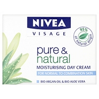 nivea pure natural moisturising day cream 50ml