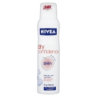 nivea dry confidence 24h anti perspirant deodorant 150ml