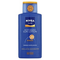 nivea sun moisturising sun lotion 20 medium 200ml