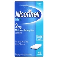 Nicotinell Mint 2mg Medicated Chewing Gum 96 Pieces