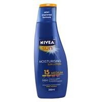 nivea sun moisturising sun lotion spf15 medium 200ml