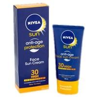 nivea sun anti age protection face sun cream spf30 high 50ml