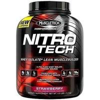 Nitro-Tech Performance Series, mass growth muscle gain by MuscleTech (Strawberry, 907 grams)