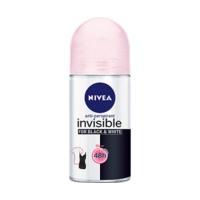 nivea invisible for black white clear deodorant roll on 50 ml