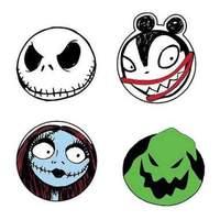 Nightmare Before Christmas Character Head Coaster 4 Pack