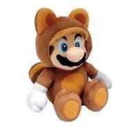 NINTENDO - Super Mario: Tanooki Mario Mini Plush Figure 21 cm