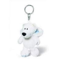 NICI White World Polar Bear Bean Bag Key Holder 10 cm