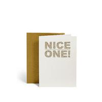 Nice One Greetings Card