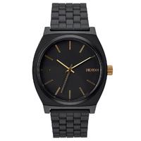 nixon time teller watch matte blackgold