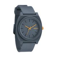 nixon time teller p watch matte steel grey