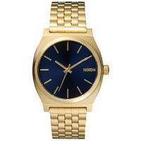 nixon time teller watch all light goldcobalt