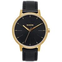 Nixon Kensington Leather Ladies Watch - Gold/Black