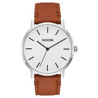 nixon porter leather watch white sunraysaddle